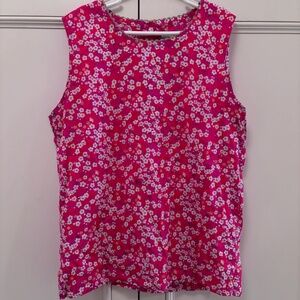peek kids floral sleeveless top  size 12